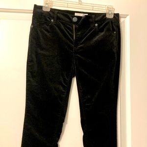 Suede skinny pants